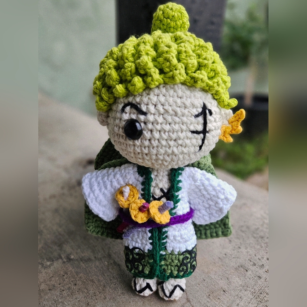 Handmade Crochet Doll Zoro